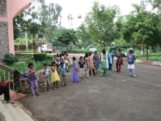 getting ready for dancing